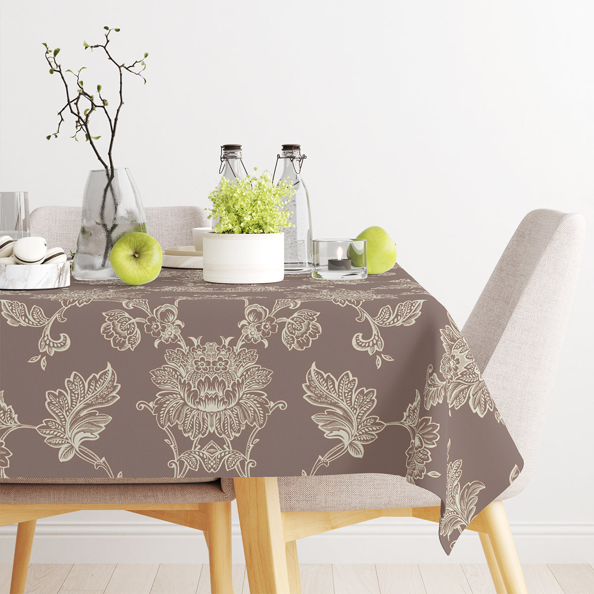 Stain-Resistant Floral Tablecloth