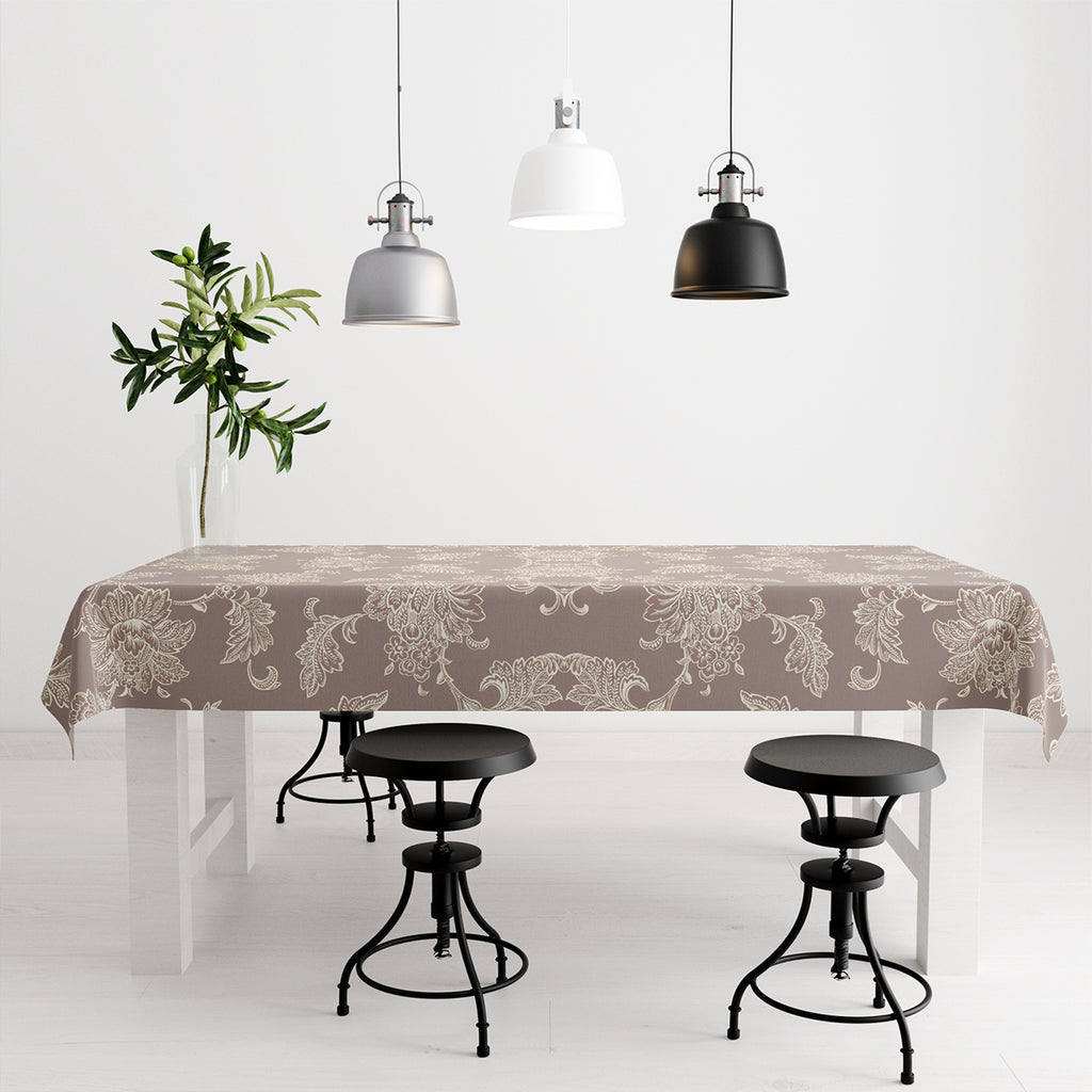 Stain-Resistant Floral Tablecloth