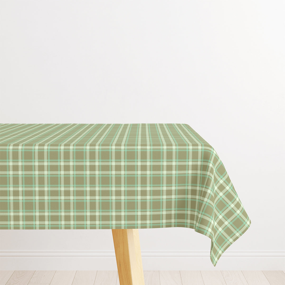 Green Plaid Tablecloth
