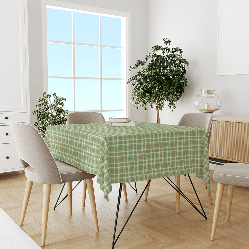 Green Plaid Tablecloth
