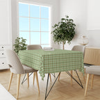 Green Plaid Tablecloth