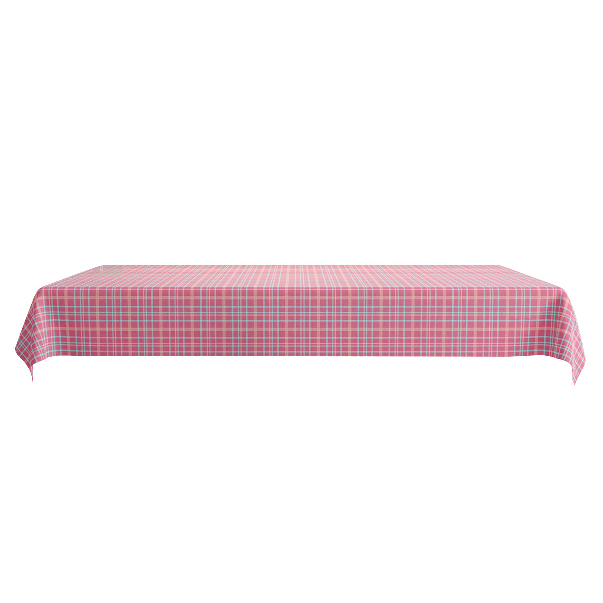Pink Plaid Tablecloth