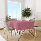 Pink Plaid Tablecloth