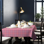 Pink Plaid Tablecloth