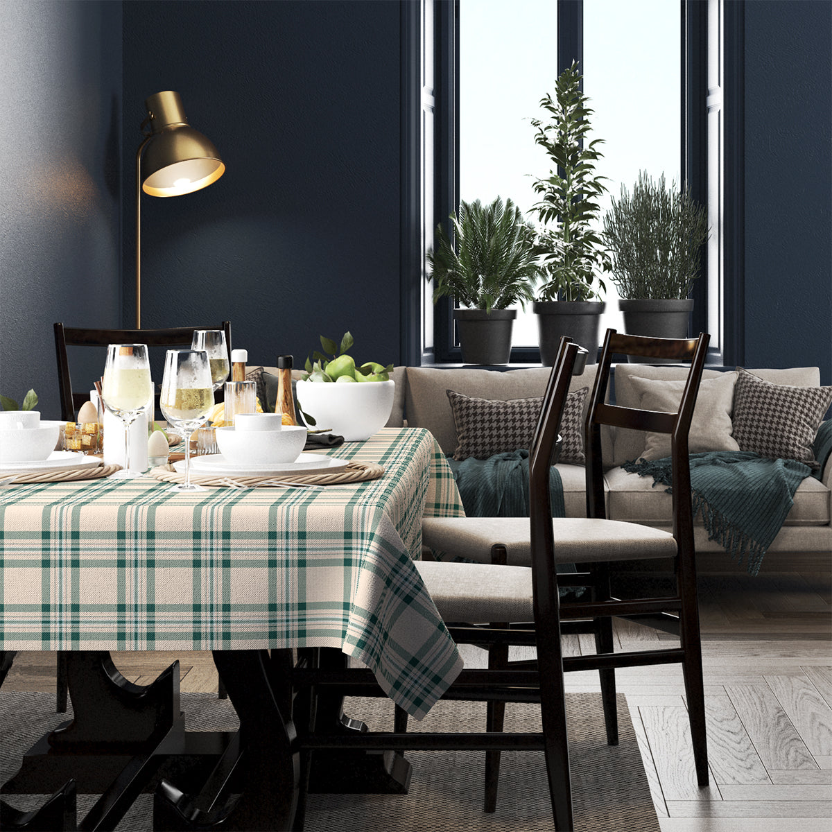 Plaid Rectangular Tablecloth