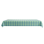 Blue-Green Plaid Tablecloth