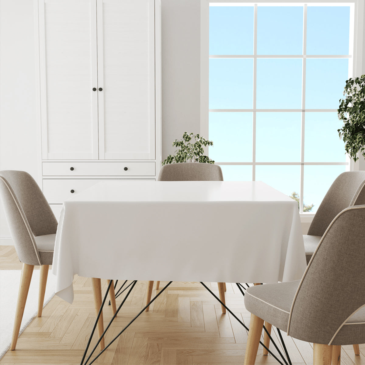 Waterproof Rectangular PE Tablecloth