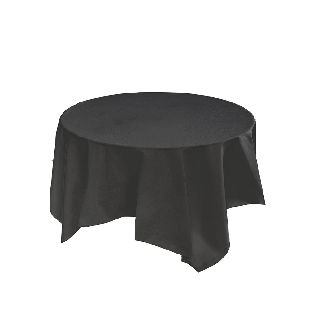 Black Round Tablecloth