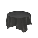 Black Round Tablecloth