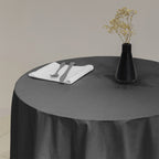 Black Round Tablecloth