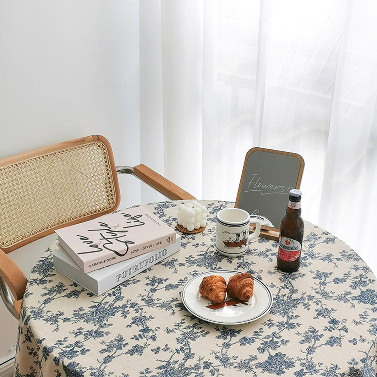 Vintage Floral Tablecloth