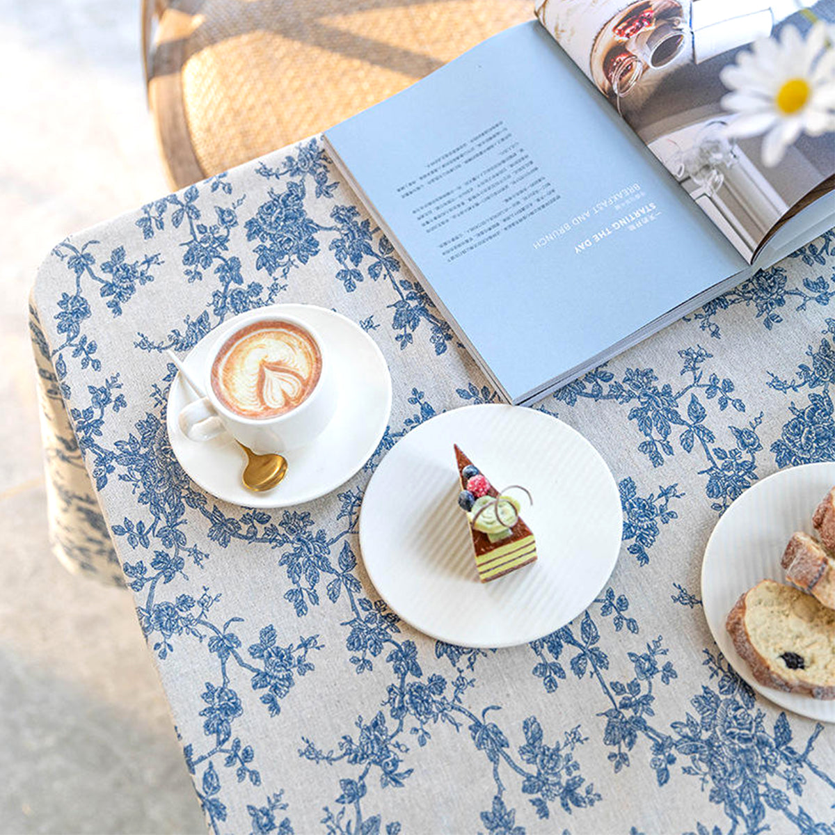 Vintage Floral Tablecloth