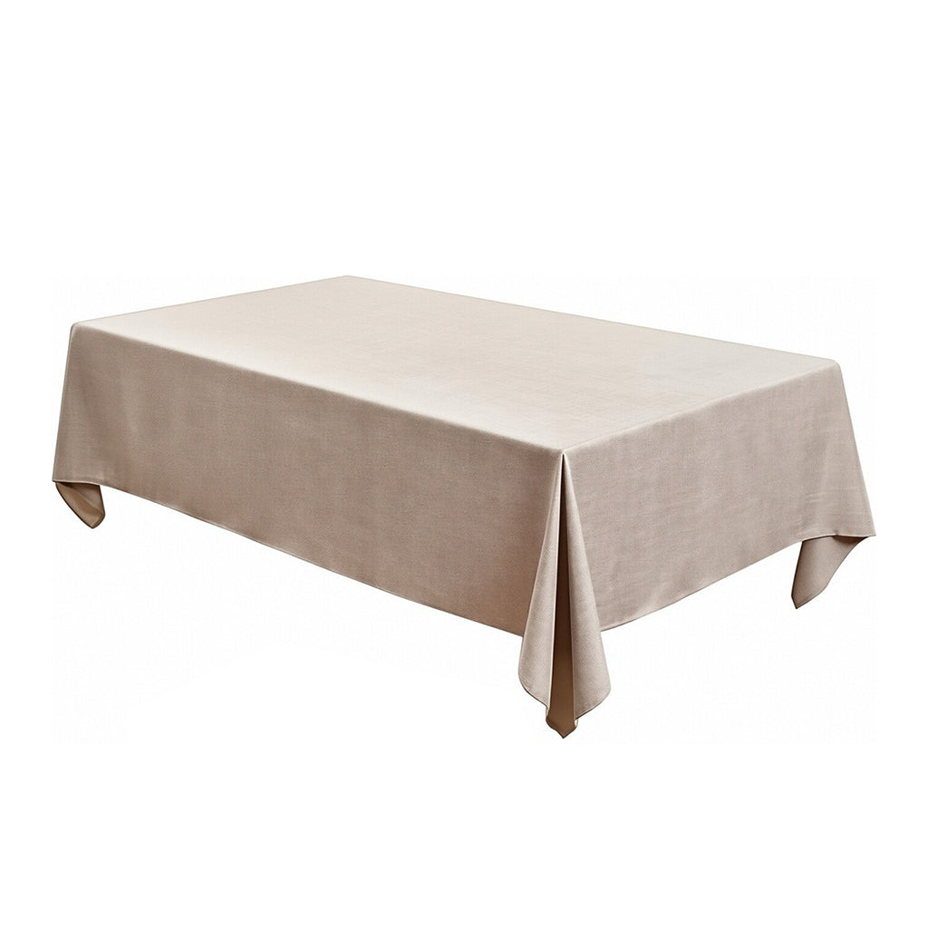 Natural Linen-Look Tablecloth