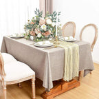 Natural Linen-Look Tablecloth