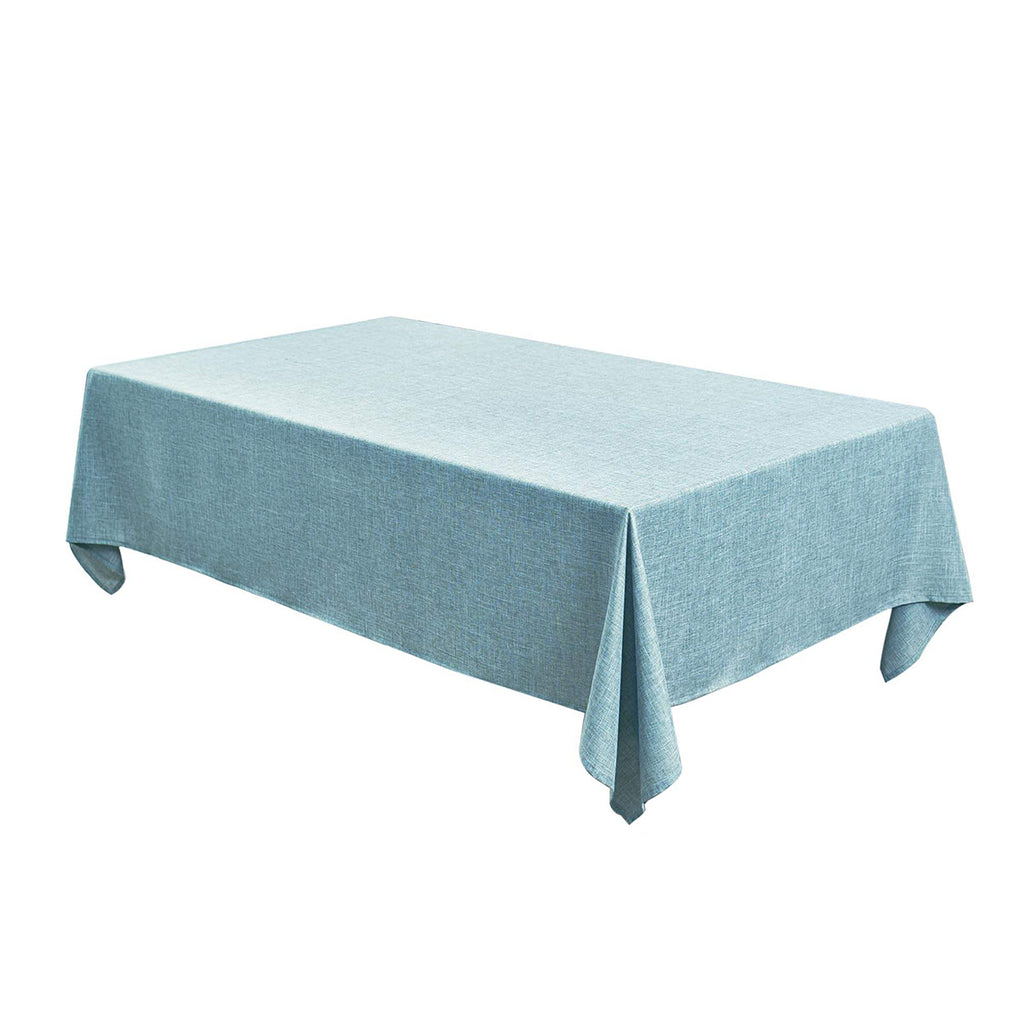Wrinkle-Resistant Polyester Tablecloth with Linen Texture