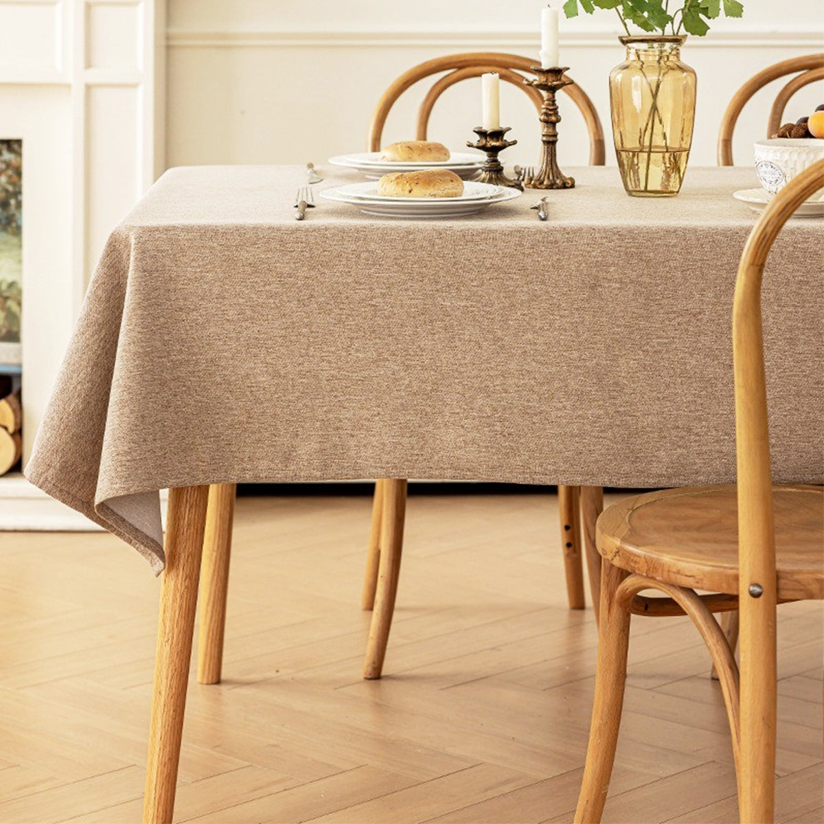 Waterproof Linen-Texture Tablecloth