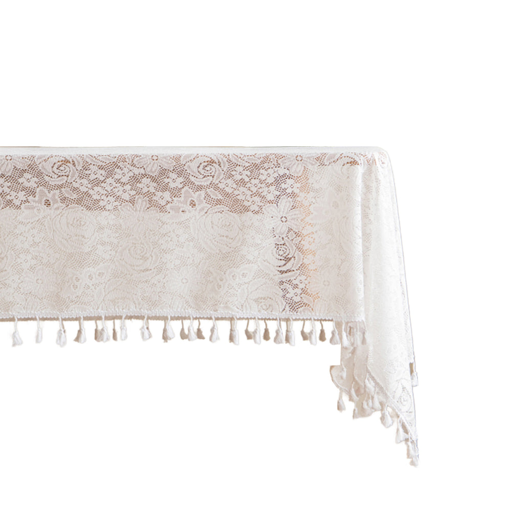 Lace Edge Knitted Tablecloth