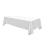 Pure White Rectangular Tablecloth