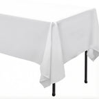Pure White Rectangular Tablecloth