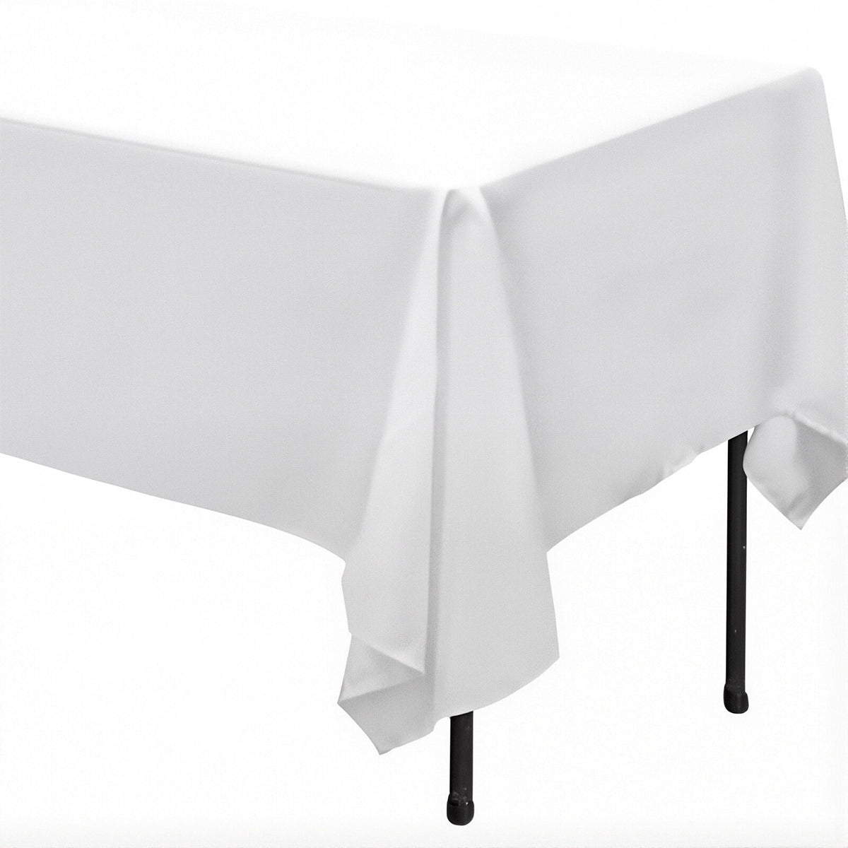 Pure White Rectangular Tablecloth
