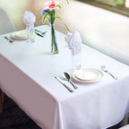 Pure White Rectangular Tablecloth