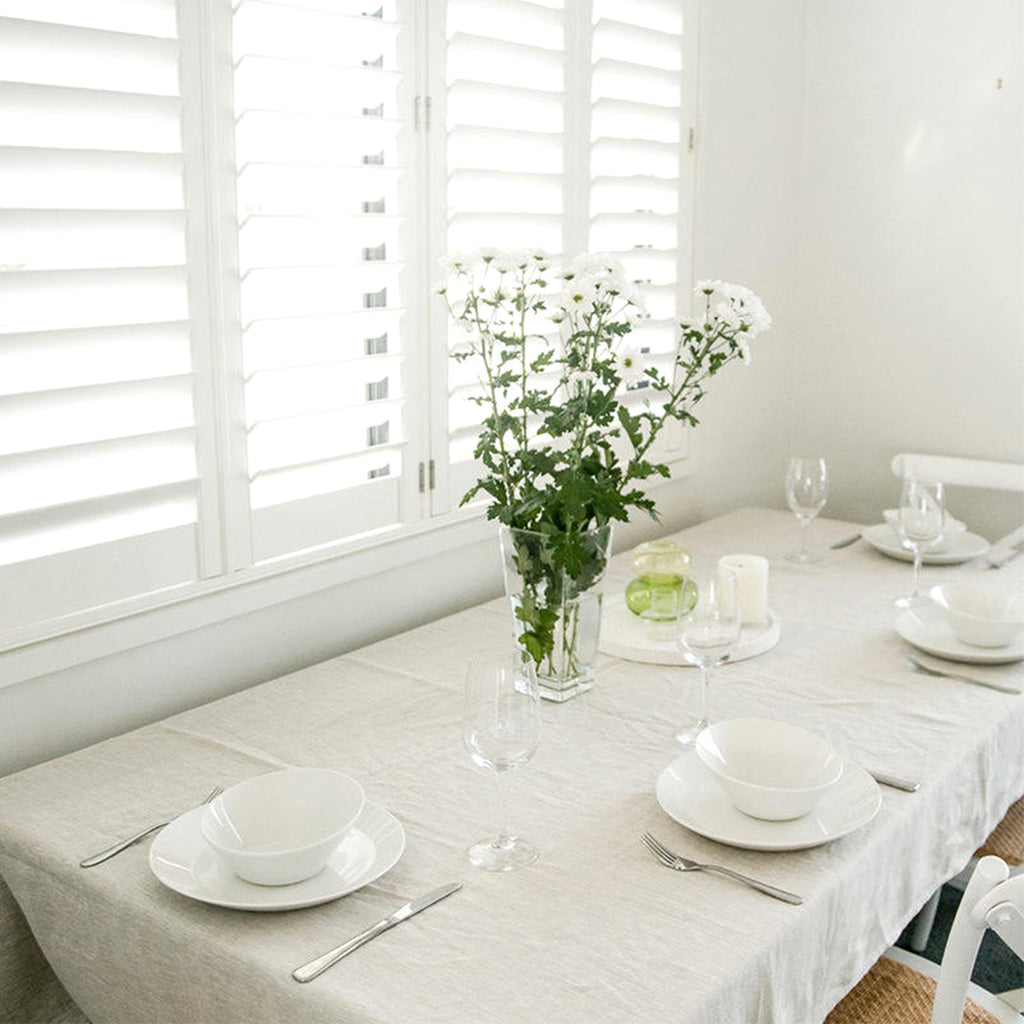 French-Style Pure Linen Tablecloth