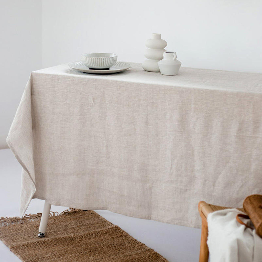 French-Style Pure Linen Tablecloth